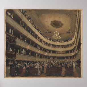 Gustav Klimt Burgtheater Auditorium Classic Art Poster