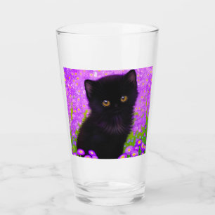 Gustav Klimt Cat Glass
