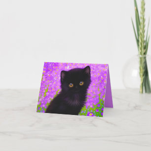 Gustav Klimt Cat Invitation