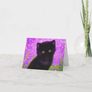 Gustav Klimt Cat Invitation