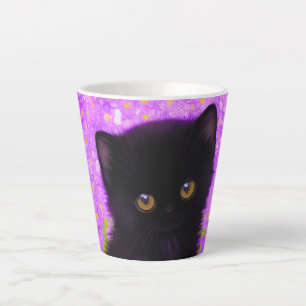 Gustav Klimt Cat Latte Mug