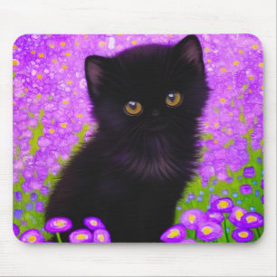 Gustav Klimt Cat Mouse Mat
