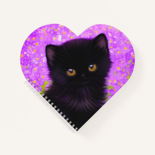 Gustav Klimt Cat Notebook