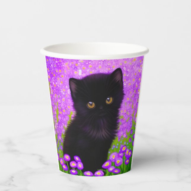 Gustav Klimt Cat Paper Cups (Front)