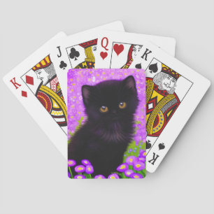 Gustav Klimt Cat Playing Cards