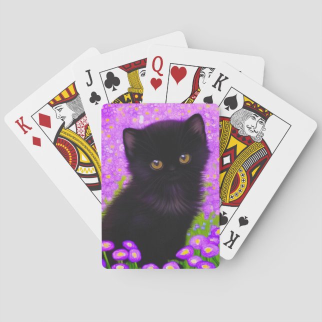 Gustav Klimt Cat Playing Cards (Back)