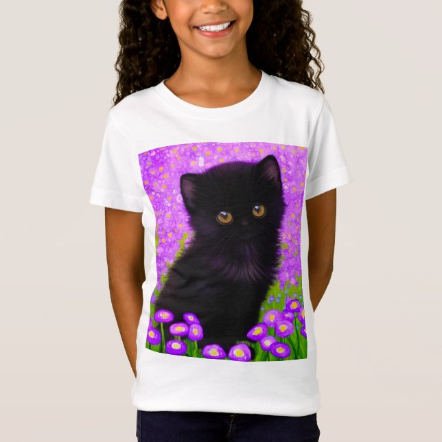 Gustav Klimt Cat T-Shirt (Front)