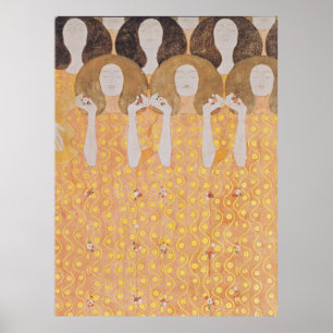 Gustav Klimt - Chor der Paradiesengel Poster