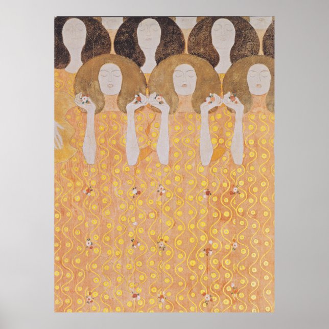 Gustav Klimt - Chor der Paradiesengel Poster (Front)
