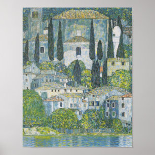 Gustav Klimt - Church In Cassone Poster