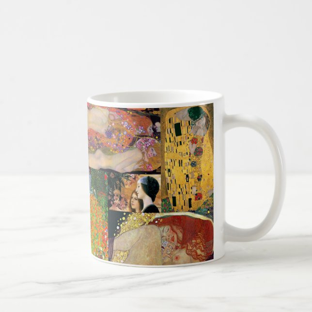 Gustav Klimt , Collage Coffee Mug (Right)