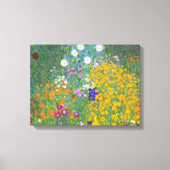 Gustav Klimt Cottage Garden Canvas Print (Front)