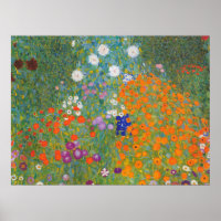 Gustav Klimt Cottage Garden Flower Bauergarten