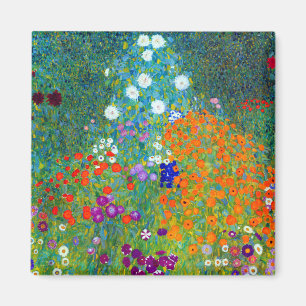Gustav Klimt Cottage Garden Magnet
