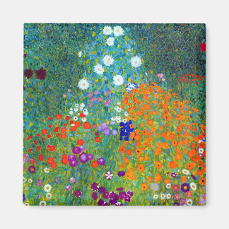 Gustav Klimt Cottage Garden Magnet