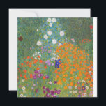 Gustav Klimt Cottage Garden Painting Flat Card<br><div class="desc">Cottage Garden Painting by Gustav Klimt - Flat Greeting Card</div>