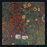 Gustav Klimt - Country Garden Poster<br><div class="desc">Gustav Klimt - Country Garden With Sunflowers 1906</div>