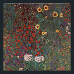 Gustav Klimt - Country Garden Poster<br><div class="desc">Gustav Klimt - Country Garden With Sunflowers 1906</div>