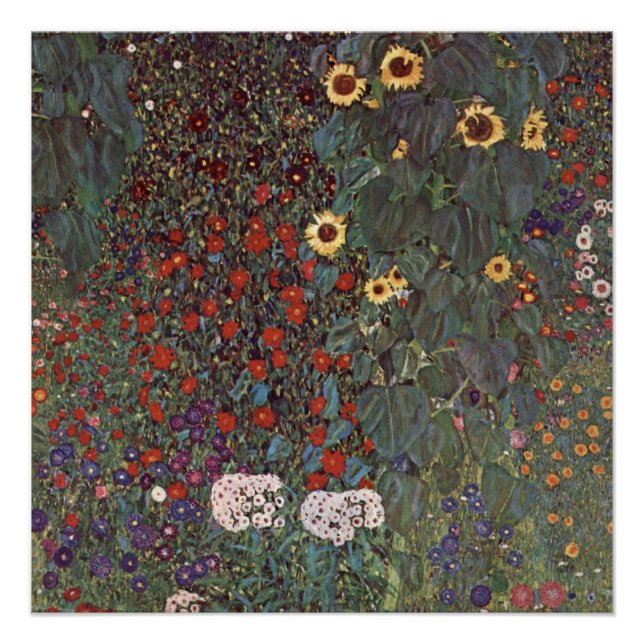 Gustav Klimt - Country Garden Poster (Front)