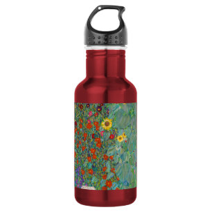 Gustav Klimt - Country Garden with Sunflowers 532 Ml Water Bottle