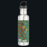 Gustav Klimt - Country Garden with Sunflowers 710 Ml Water Bottle<br><div class="desc">Country Garden with Sunflowers / Farm Garden with Sunflowers - Gustav Klimt in 1905-1906</div>