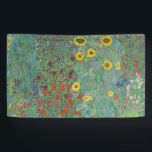 Gustav Klimt - Country Garden with Sunflowers Banner<br><div class="desc">Country Garden with Sunflowers / Farm Garden with Sunflowers - Gustav Klimt in 1905-1906</div>