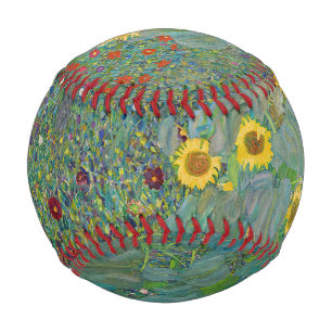 Gustav Klimt - Country Garden with Sunflowers Baseball