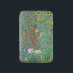 Gustav Klimt - Country Garden with Sunflowers Bath Mat<br><div class="desc">Country Garden with Sunflowers / Farm Garden with Sunflowers - Gustav Klimt in 1905-1906</div>