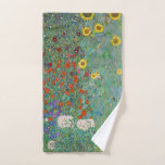Gustav Klimt - Country Garden with Sunflowers Bath Towel Set<br><div class="desc">Country Garden with Sunflowers / Farm Garden with Sunflowers - Gustav Klimt in 1905-1906</div>