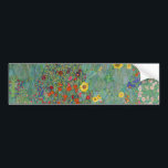 Gustav Klimt - Country Garden with Sunflowers Bumper Sticker<br><div class="desc">Country Garden with Sunflowers / Farm Garden with Sunflowers - Gustav Klimt in 1905-1906</div>