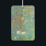 Gustav Klimt - Country Garden with Sunflowers Car Air Freshener<br><div class="desc">Country Garden with Sunflowers / Farm Garden with Sunflowers - Gustav Klimt in 1905-1906</div>