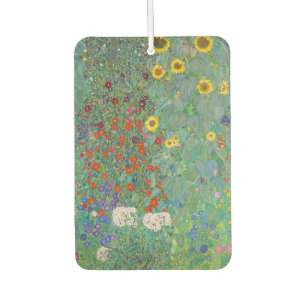 Gustav Klimt - Country Garden with Sunflowers Car Air Freshener