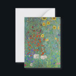 Gustav Klimt - Country Garden with Sunflowers Card<br><div class="desc">Country Garden with Sunflowers / Farm Garden with Sunflowers - Gustav Klimt in 1905-1906</div>