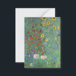 Gustav Klimt - Country Garden with Sunflowers Card<br><div class="desc">Country Garden with Sunflowers / Farm Garden with Sunflowers - Gustav Klimt in 1905-1906</div>
