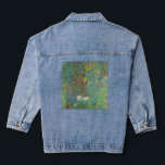 Gustav Klimt - Country Garden with Sunflowers Denim Jacket<br><div class="desc">Country Garden with Sunflowers / Farm Garden with Sunflowers - Gustav Klimt in 1905-1906</div>