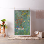 Gustav Klimt - Country Garden with Sunflowers Fabric<br><div class="desc">Country Garden with Sunflowers / Farm Garden with Sunflowers - Gustav Klimt in 1905-1906</div>