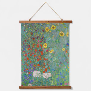 Gustav Klimt - Country Garden with Sunflowers Hanging Tapestry