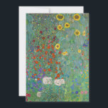 Gustav Klimt - Country Garden with Sunflowers Invitation<br><div class="desc">Country Garden with Sunflowers / Farm Garden with Sunflowers - Gustav Klimt in 1905-1906</div>
