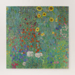 Gustav Klimt - Country Garden with Sunflowers Jigsaw Puzzle<br><div class="desc">Country Garden with Sunflowers / Farm Garden with Sunflowers - Gustav Klimt in 1905-1906</div>