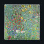 Gustav Klimt - Country Garden with Sunflowers Magnet<br><div class="desc">Country Garden with Sunflowers / Farm Garden with Sunflowers - Gustav Klimt in 1905-1906</div>