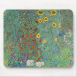 Gustav Klimt - Country Garden with Sunflowers Mouse Mat<br><div class="desc">Country Garden with Sunflowers / Farm Garden with Sunflowers - Gustav Klimt in 1905-1906</div>