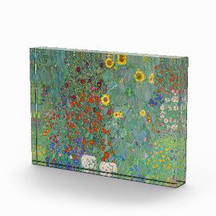 Gustav Klimt - Country Garden with Sunflowers Photo Block
