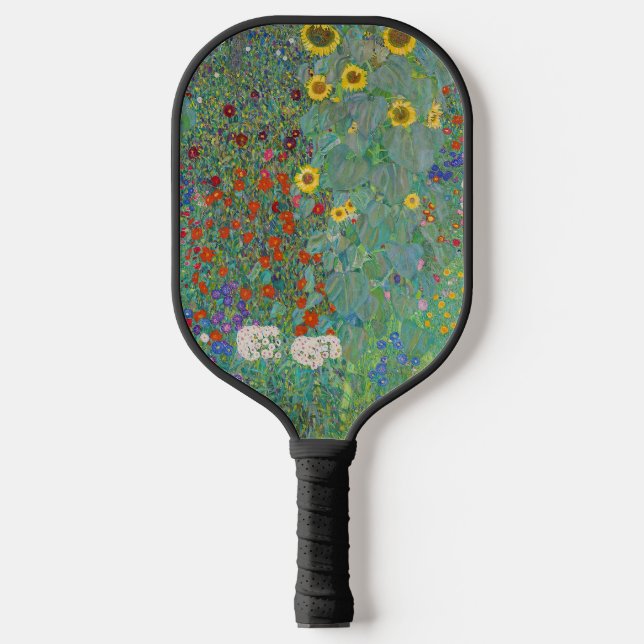 Gustav Klimt - Country Garden with Sunflowers Pickleball Paddle (Front)