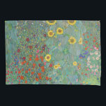 Gustav Klimt - Country Garden with Sunflowers Pillowcase<br><div class="desc">Country Garden with Sunflowers / Farm Garden with Sunflowers - Gustav Klimt in 1905-1906</div>