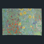 Gustav Klimt - Country Garden with Sunflowers Pillowcase<br><div class="desc">Country Garden with Sunflowers / Farm Garden with Sunflowers - Gustav Klimt in 1905-1906</div>