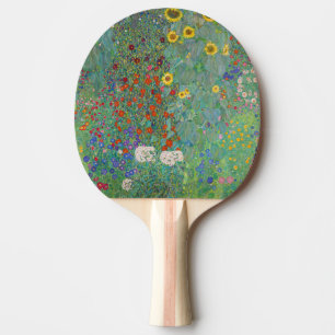 Gustav Klimt - Country Garden with Sunflowers Ping Pong Paddle