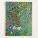 Gustav Klimt - Country Garden with Sunflowers Planner<br><div class="desc">Country Garden with Sunflowers / Farm Garden with Sunflowers - Gustav Klimt in 1905-1906</div>