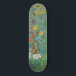 Gustav Klimt - Country Garden with Sunflowers Skateboard<br><div class="desc">Country Garden with Sunflowers / Farm Garden with Sunflowers - Gustav Klimt in 1905-1906</div>