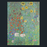 Gustav Klimt - Country Garden with Sunflowers Tablecloth<br><div class="desc">Country Garden with Sunflowers / Farm Garden with Sunflowers - Gustav Klimt in 1905-1906</div>