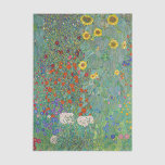 Gustav Klimt - Country Garden with Sunflowers Tissue Paper<br><div class="desc">Country Garden with Sunflowers / Farm Garden with Sunflowers - Gustav Klimt in 1905-1906</div>